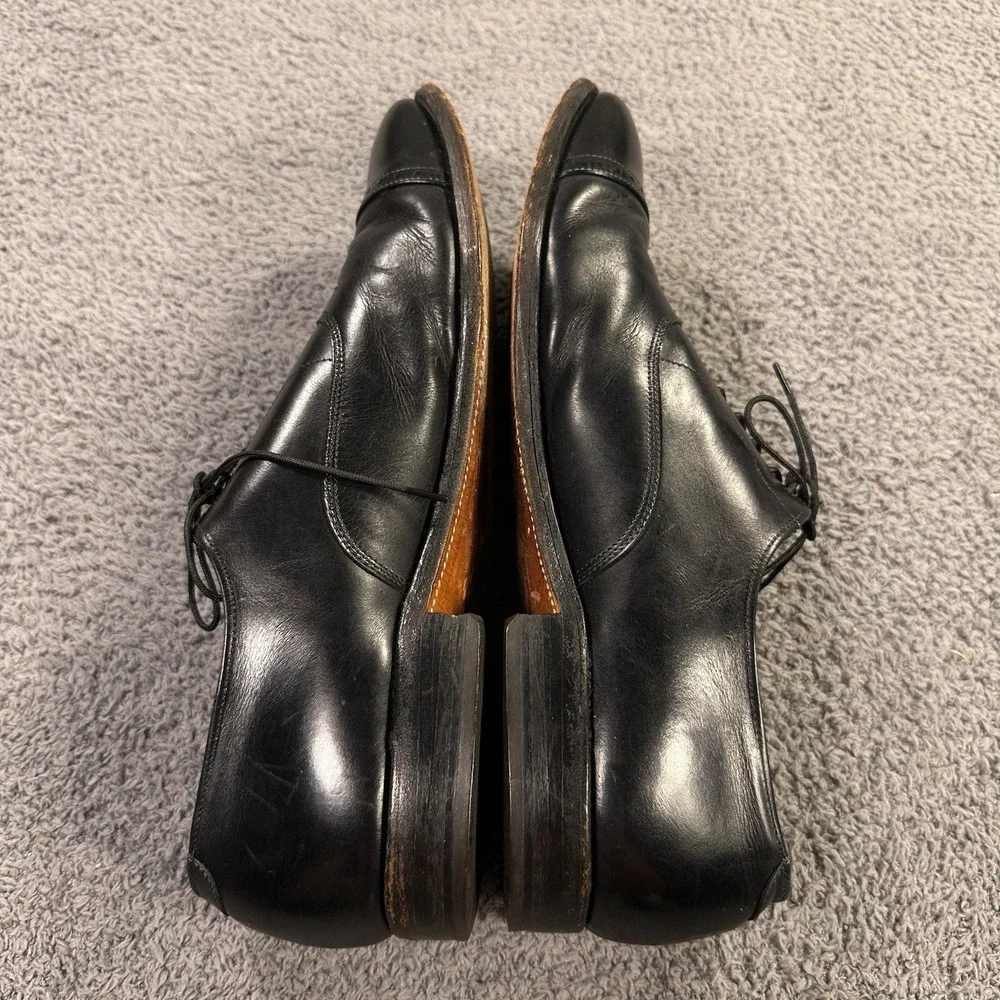 Allen Edmonds Fifth Avenue Shoes‎ Mens 13 B Black Leather Cap Toe Oxford Derby